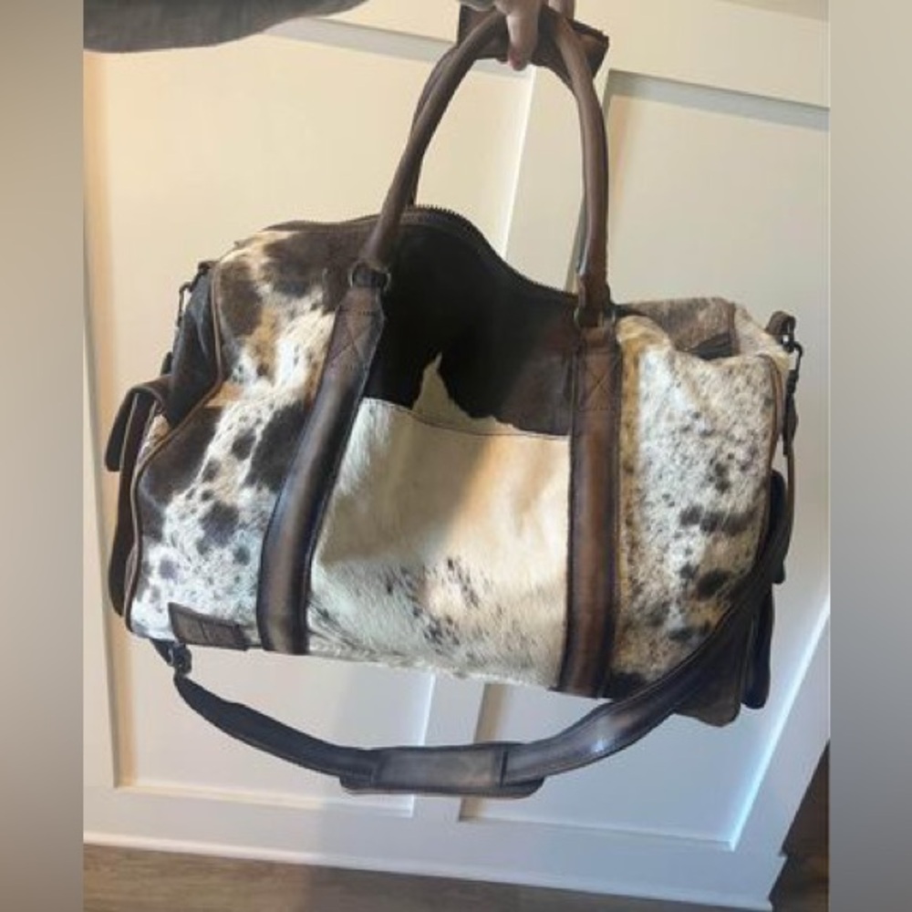 STS Ranchwear cowhide duffel bag
